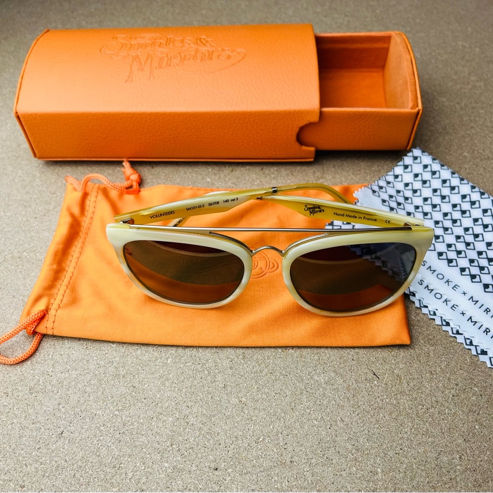 Smoke x Mirrors Women’s Beautiful SM101-12-2 Purple Lenses Sunglasses with Case